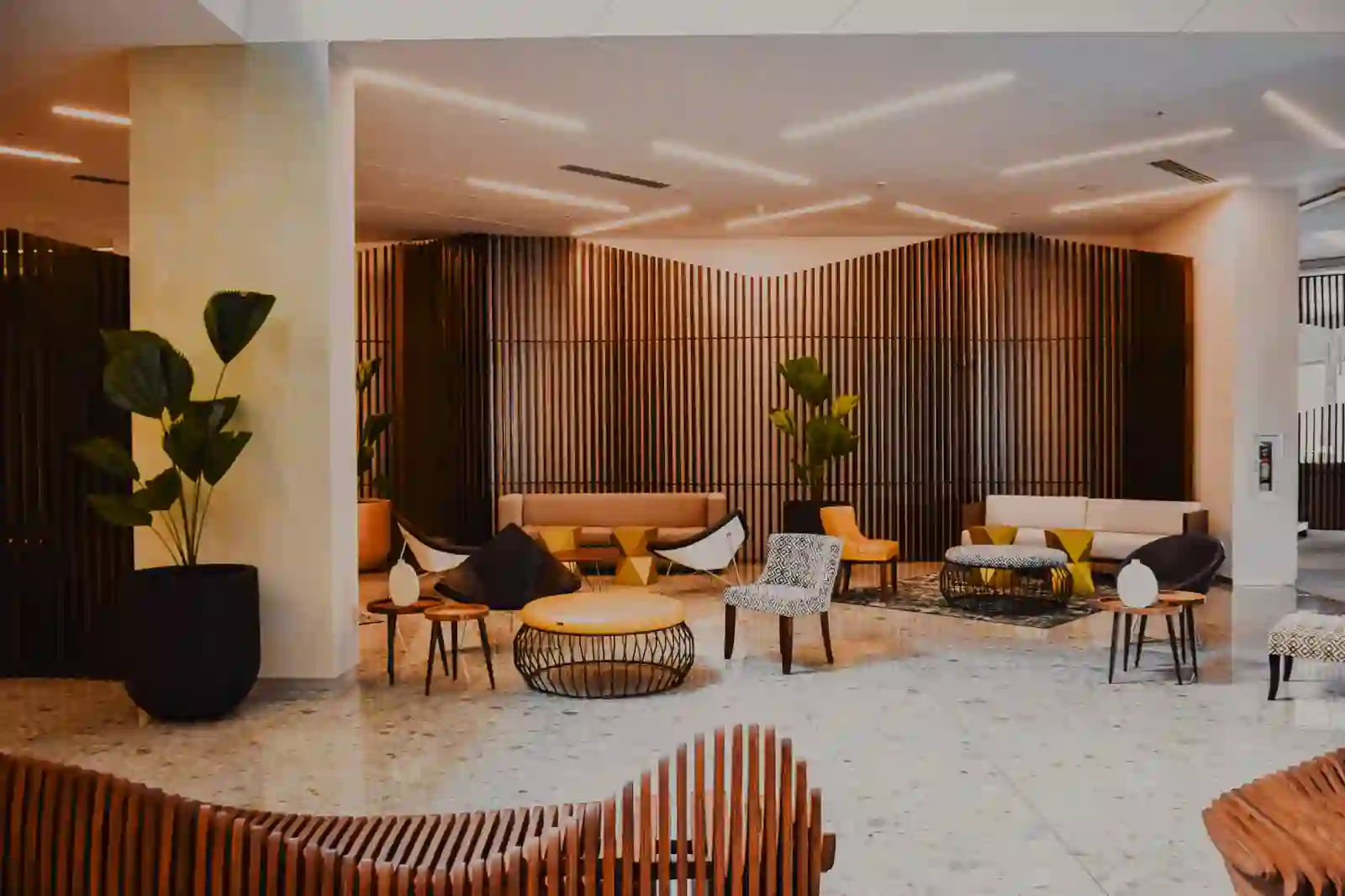 Luxury accommodations lounge